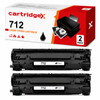 Compatible 2 Pack Black Toner Cartridge Replacement For Canon 712 1870B002AA 2 x 2000 Pages