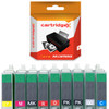 Compatible 8 Ink Cartridge Set Compatible With Epson Stylus Photo R2000