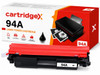 Cartridgex Compatible Black Toner Cartridge Replacement For HP 94A CF294A, image of the toner cartridge with product packaging in background.