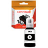 Cartridgex Compatible Black Ink Refill Bottle 127ML, clear ink bottle with black and white label, designed for Epson EcoTank printers, including ET-2700, ET-2750, ET-3700, replacement for Epson 102 ink cartridges.