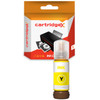 Cartridgex Compatible Yellow Ink Refill Bottle for Epson EcoTank ET-2700, ET-2750, ET-3700 - Replacement for Epson 102, yellow ink refill bottle with label and packaging