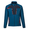 Portwest DX480 Mens Full Zip Soft Shell Jacket - Lightweight Mid Layer Work Jacket Blue, XX-Large