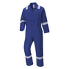 Portwest C814 Iona Lightweight Reflective Cotton Coverall Royal Blue, Medium