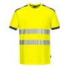 Portwest PW3 Hi-Vis T-Shirt S/S, Size: L, Colour: Yellow/Black, T181YBRL
