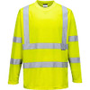 Portwest Hi-Vis Long Sleeved T-Shirt, Size: L, Colour: Yellow, S178YERL