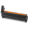 OKI C612 EP Image Drum 30K Cyan 46507307, toner drum for color printer with orange and black component parts.