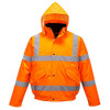 Portwest S463 Waterproof Comfort Hi-Vis Winter Bomber Jacket Orange, 4X-Large