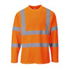 Portwest Hi-Vis Long Sleeved T-Shirt, Size: XL, Colour: Orange, S278ORRXL