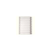 WX01528 A4 Mylar Index 1-10 White WX01528