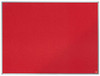 Nobo Felt Noticeboard, 1200 x 900 mm, Aluminium Trim, Corner Wall Mounting, Essence Range, Red, 1904067