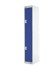 Moresecure M12212GUCF00 1800 x 300 x 300 mm 2-Door Locker - Light Grey/Blue