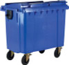 Wheelie Bin with Flat Lid 1100 Litre Blue 377394