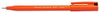 Pentel S570 Ultra Fine Pen, orange plastic pen with black tip and brand markings, 0.6mm tip for fine lines, pack of 12