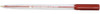 5 Star Office Ball Pen Clear Barrel Medium 1.0mm Tip 0.7mm Line Red, a pack of 50 pens with transparent barrels and red caps, designed for smooth writing and precise lines.