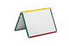 Bi-Office DKT10201011 Schoolmate Table Board Multi-Coloured, a versatile classroom whiteboard with multi-colored frame edges in yellow, green, blue, and red.