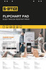 Bi-Silque FL032203 Bi-Office Flipchart Pad, bleed through resistant paper for presentations and meetings.