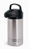 Addis Pump Pot, 3.8 Litre, stainless steel thermal beverage dispenser with black plastic handle and lid.