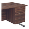 FF Jemini Walnut 3 Drawer Fixed Ped TESHP3DW