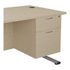 Jemini FF 655 Fixed Ped 2 Drw Maple TESHP2/655MA, office desk with two drawers and a fixed pedestal in maple finish.
