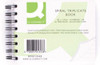 Q-Connect Feint Ruled Wirebound Triplicate Book 102x127mm, front cover featuring spiral binding and product details.