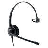 JPL Single Ear Monaural Headband, Black, Over-Ear Monitors with Microphone for Communication and Calls.