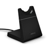 Jabra Evolve2 65 Desk Stand USB-A Headset Charging Stand Beige, compact and stylish beige headset charging dock with a tensioned holder for Jabra Evolve2 65 wireless headset.