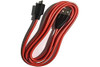 Jabra 14201-61 Evolve 65 USB charging cable, red USB cable with black connectors for charging headset devices.