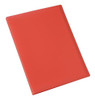 5 Star Display Book Soft Cover Lightweight Polypropylene 40 Pockets A4 Red, open view of the red display book showcasing transparent pockets for organizing documents.