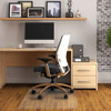 Floortex Valuemat PVC Chair Mat for Hard Floors/Carpet Tiles, 120cm x 75cm, Rectangular, Clear (FC127517EV)
