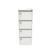 Jemini 4 Drawer Filing Cabinet Lockable 470x622x1321mm White KF78708