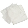 2Work Square Bin Liners 30 Litre White, pack of 1000, white disposable bin liners for waste disposal.