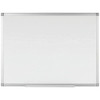 Q-Connect Aluminium Frame Whiteboard 1200 x 900 mm, white magnetic dry erase board with aluminium frame suitable for office and classroom use.