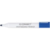 Marker Whiteboard 10PK Blue KF26036 by Q Connect, whiteboard marker pen with blue cap and tip for writing on whiteboards.