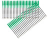 Q-Connect 3 Medium Ballpoint Pen, Green, Pack of 50