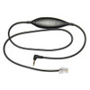 EHS-1 Electronic Hook Switch Cord, compatible with Panasonic, black cord with inline switch and 3.5mm jack connector.