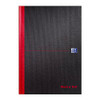 Oxford Black n' Red A4 Notebook Hardcover Casebound Lined 384 Page 1 Notebook, image of a black hardcover notebook with red accents and the Black n' Red logo on the cover.