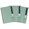 Cambridge Jotter A4 Notebook, Wirebound, Lined, 200 Pages, Pack of 3, green, with textured covers and spiral binding.