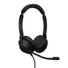 Jabra Evolve2 30 SE USB-C, UC version Stereo headphones with microphone, black over-ear design for professional communication and audio use.
