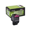 Lexmark 702m Return Program Toner Cartridge - Magenta, magenta toner cartridge for Lexmark printers with packaging box.