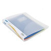 Rapesco 0715 2-Ring Binder, 35 mm Spine, A4, Clear Transparent, Pack of 10, transparent plastic binding folder with colored dividers in a pack.