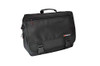 Monolith 3192 - Microfiber laptop case, black, with multiple compartments and sturdy handle for carrying laptops and electronic accessories.