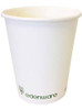Edenware Compostable Single Wall Cups 4oz - 1x1000, white biodegradable paper cup with Edenware logo at the bottom.