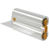 GBC Foton 30 Refill Lamination Roll for Refillable Cartridge, 125 Micron, Laminates Up To 150 x A4 Sheets, Gloss Finish, Easy-Load, 4410028, image of a transparent lamination roll with yellow rollers.