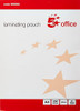 5 Star Laminating Pouches 250 Micron (2x125) for A4 Glossy [Pack of 100], image of packaging with product details and star graphics.