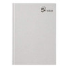 5 Star Value Casebound Notebook 70gsm Ruled 192pp A5, front cover image of a plain white hardcover notebook with the 5 star value logo in the top right corner.