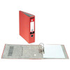 5 Star Lever Arch File 70mm Spine A4 Red, Pack of 10, with open binder showing interior for organizing documents.