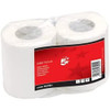 5 Star 2 Rolls of 200 Sheets Toilet Tissue, Pack of 36, White, bathroom toilet paper rolls with red packaging label.