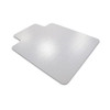 Advantagemat PVC Lipped Chair Mat for Carpets up to 6mm - 120cm x 90cm, silver-colored chair mat with a lip for easy under-chair placement.