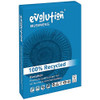 Evolution A3 80gsm Business Paper Ream - White, blue packaging with spiral design, and 100% Recycled label.