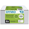 Product DYMO Authentic LabelWriter Multi-Purpose Labels, 32mm x 57mm, 6 Rolls of 1,000 Easy-Peel Labels (6,000 Count), Self-Adhesive, for LabelWriter Label Makers, showing a box of labels with green and white packaging and product details.